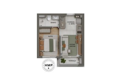 Apartamento, 2 quartos, 61 m² - Foto 1