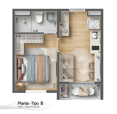 Casa, 1 quarto, 36 m² - Foto 5