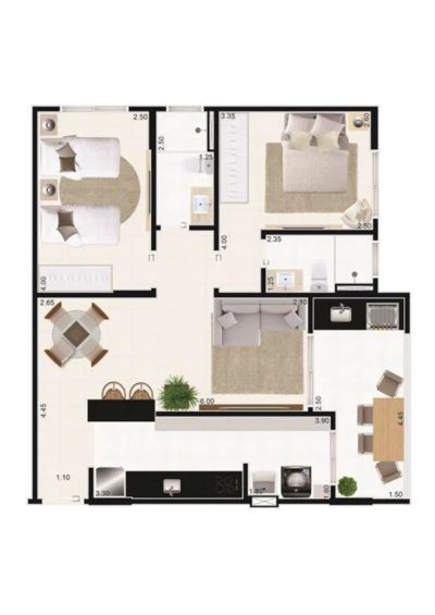 Apartamento, 2 quartos, 71 m² - Foto 5