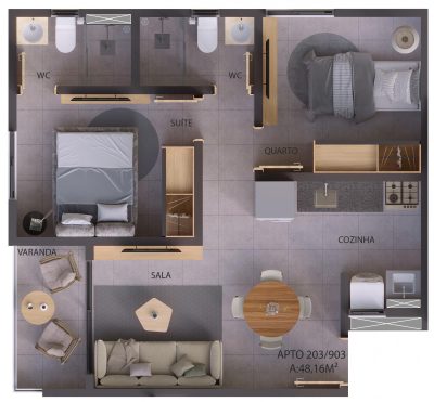 Apartamento, 2 quartos, 47 m² - Foto 5