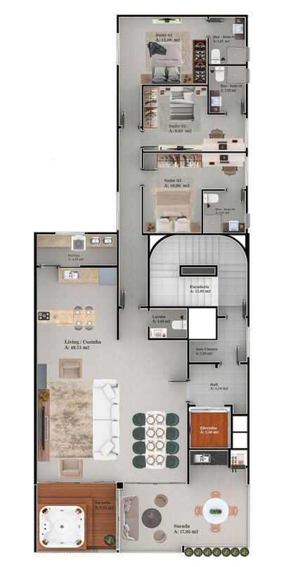 Apartamento, 101 m² - Foto 4
