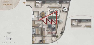 Apartamento, 2 quartos, 105 m² - Foto 1
