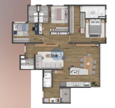 Apartamento, 3 quartos, 89 m² - Foto 2