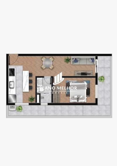 Apartamento, 2 quartos, 50 m² - Foto 2