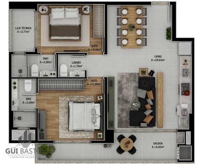 Apartamento, 2 quartos, 76 m² - Foto 4