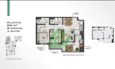 Apartamento, 2 quartos, 55 m² - Foto 4