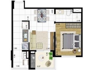 Apartamento, 2 quartos, 54 m² - Foto 3