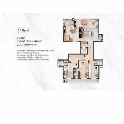 Apartamento, 3 quartos, 218 m² - Foto 2
