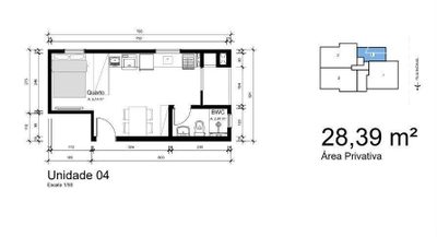 Kitnet-Studio, 28 m² - Foto 4