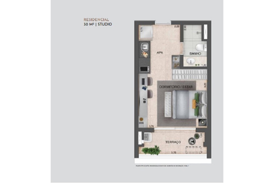 Apartamento, 1 quarto, 30 m² - Foto 4