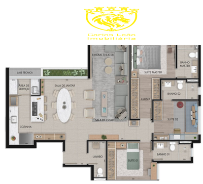 Apartamento, 3 quartos, 108 m² - Foto 1