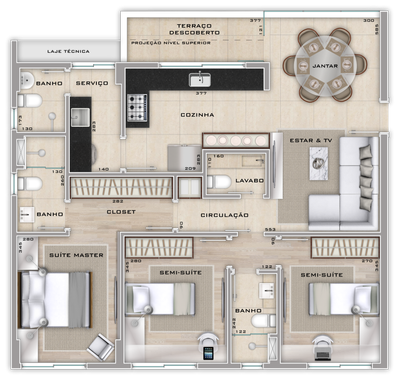 Apartamento, 3 quartos, 95 m² - Foto 2