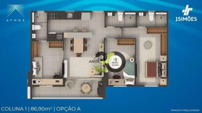 Apartamento, 3 quartos, 86 m² - Foto 3