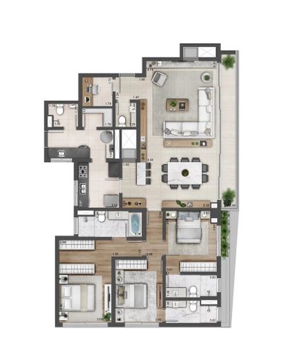 Apartamento, 3 quartos, 159 m² - Foto 3