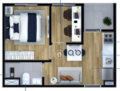 Apartamento, 1 quarto, 26 m² - Foto 3