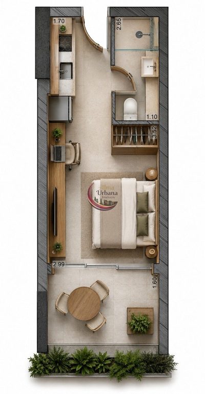 Apartamento, 1 quarto, 27 m² - Foto 5