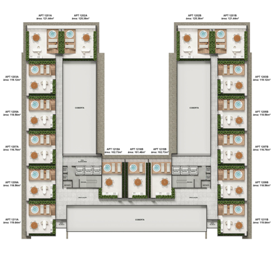 Cobertura, 2 quartos, 116 m² - Foto 3