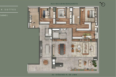 Apartamento, 4 quartos, 321 m² - Foto 3