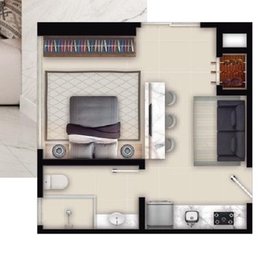 Kitnet-Studio, 37 m² - Foto 4