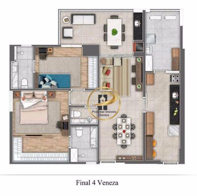 Apartamento, 2 quartos, 87 m² - Foto 1