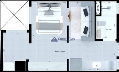 Apartamento, 2 quartos, 43 m² - Foto 5