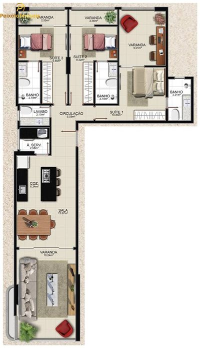 Apartamento, 3 quartos, 113 m² - Foto 2