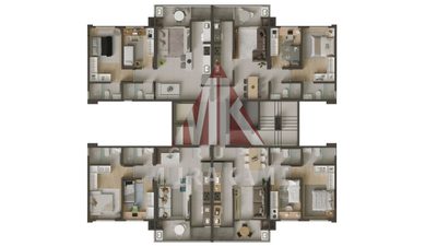 Apartamento, 2 quartos, 64 m² - Foto 2
