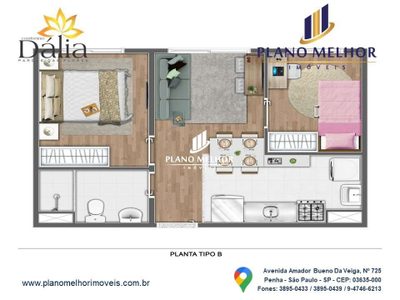 Apartamento, 2 quartos, 35 m² - Foto 5
