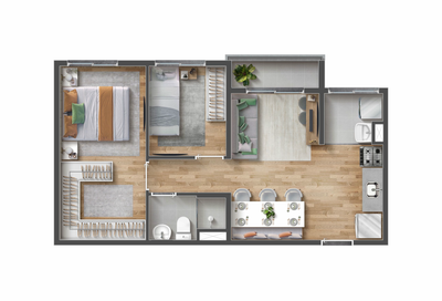 Apartamento, 2 quartos, 44 m² - Foto 5