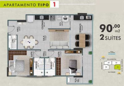 Apartamento, 2 quartos, 90 m² - Foto 4