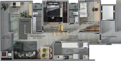 Cobertura, 2 quartos, 190 m² - Foto 2