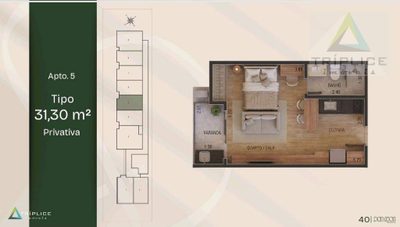 Kitnet-Studio, 31 m² - Foto 2