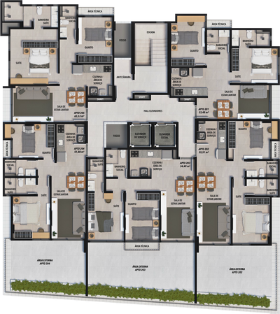 Apartamento, 3 quartos, 64 m² - Foto 4