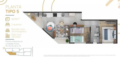 Apartamento, 2 quartos - Foto 4