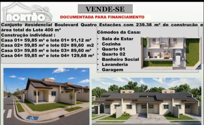 Casa, 3 quartos, 58 m² - Foto 1
