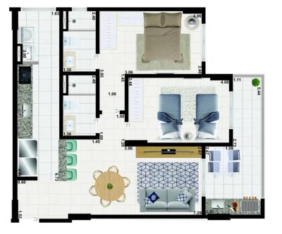 Apartamento, 2 quartos, 76 m² - Foto 3