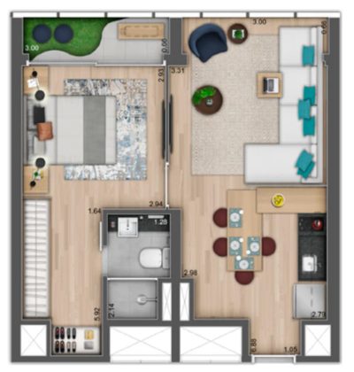 Apartamento, 1 quarto, 32 m² - Foto 4
