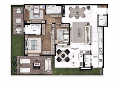 Apartamento, 3 quartos, 118 m² - Foto 3