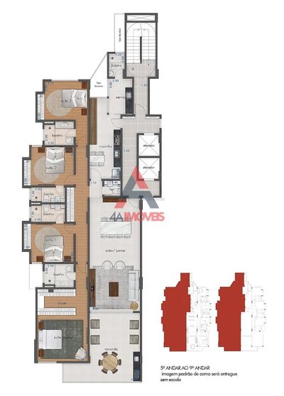 Apartamento, 4 quartos, 228 m² - Foto 3