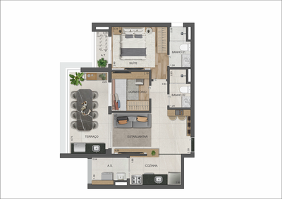 Apartamento, 1 quarto, 25 m² - Foto 2