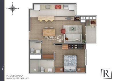 Apartamento, 1 quarto, 53 m² - Foto 4