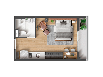 Apartamento, 1 quarto, 24 m² - Foto 5