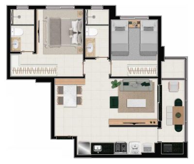 Apartamento, 2 quartos, 62 m² - Foto 5