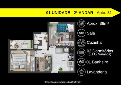 Apartamento, 2 quartos, 37 m² - Foto 5