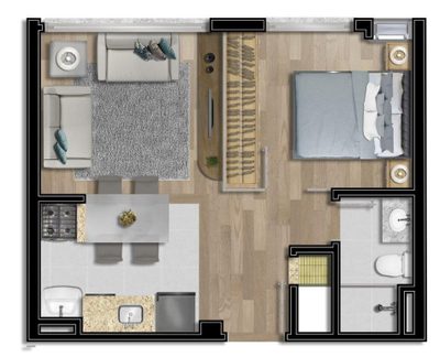 Apartamento, 2 quartos, 60 m² - Foto 3