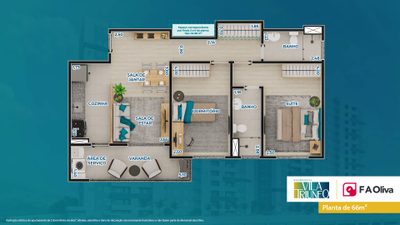 Apartamento, 2 quartos - Foto 3