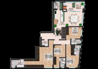 Apartamento, 3 quartos, 108 m² - Foto 2