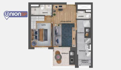 Apartamento, 2 quartos, 66 m² - Foto 2