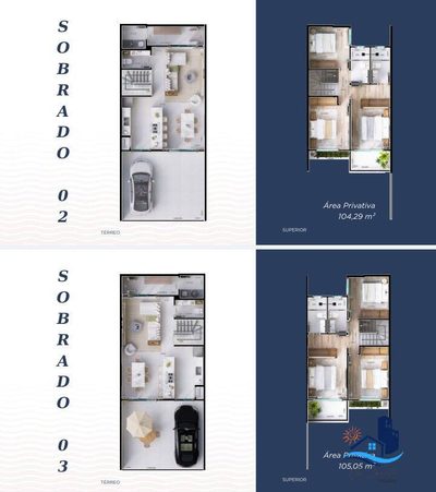 Sobrado, 3 quartos, 104 m² - Foto 4
