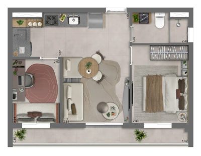 Apartamento, 1 quarto, 37 m² - Foto 4
